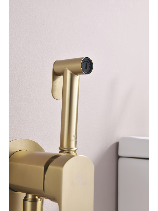 Гигиенический душ Ganzer GZ06157-S матовое золото 4