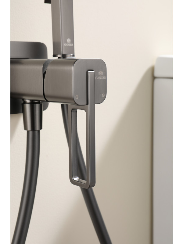 Гигиенический душ Ganzer GZ12157-Q оружейная сталь 4