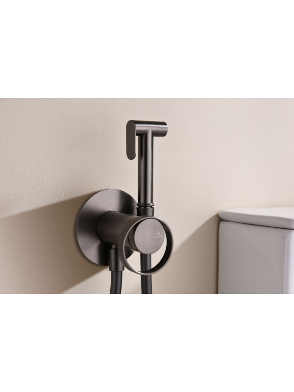 Гигиенический душ Ganzer GZ19157-Q оружейная сталь 8