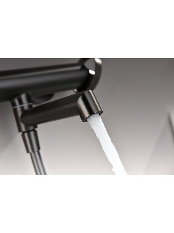 Смеситель Ganzer GZ19132-Q оружейная сталь 12