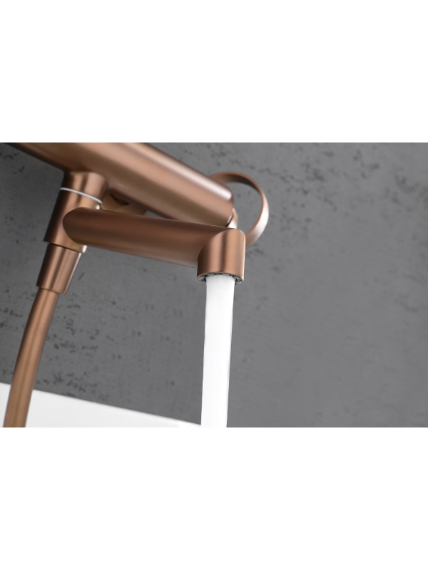 Смеситель Ganzer GZ19132-R розовое золото 7