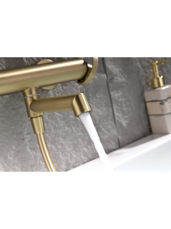 Смеситель Ganzer GZ19132-S матовое золото 12