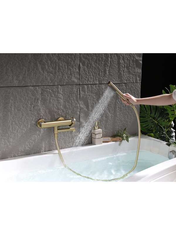 Смеситель Ganzer GZ19132-S матовое золото 14