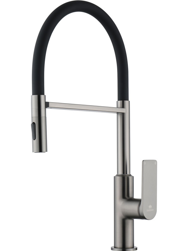 Смеситель Ganzer GZ07126-Q оружейная сталь