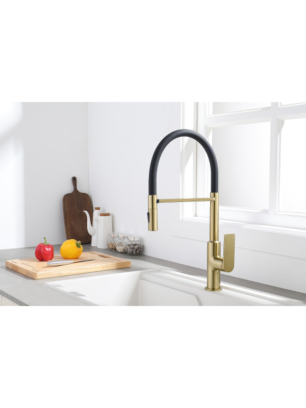 Смеситель Ganzer GZ07126-C матовое золото 2