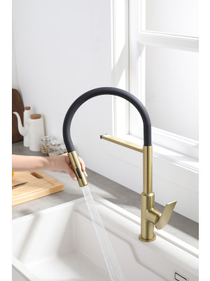 Смеситель Ganzer GZ07126-C матовое золото 6