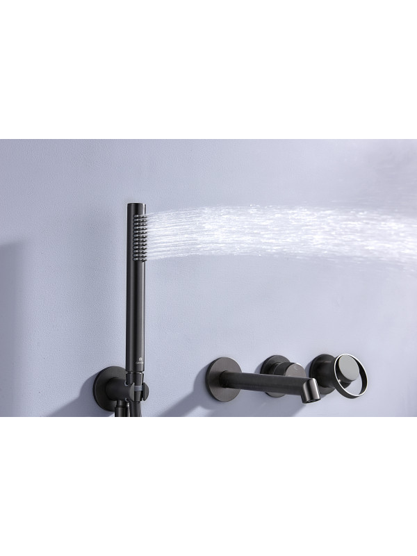 Смеситель Ganzer GZ19134-Q оружейная сталь 8