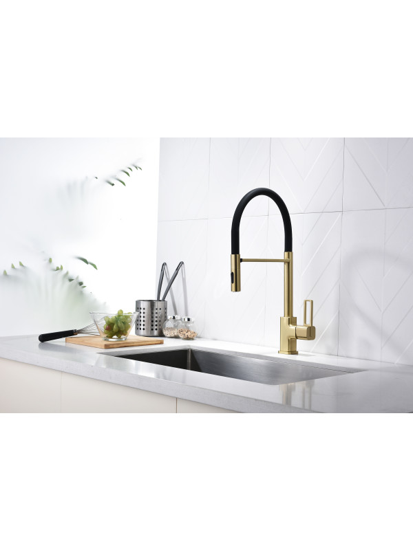 Смеситель Ganzer GZ12127-SC матовое золото 2