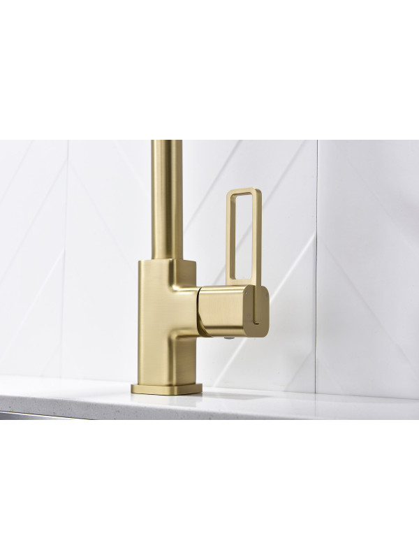 Смеситель Ganzer GZ12127-SC матовое золото 3