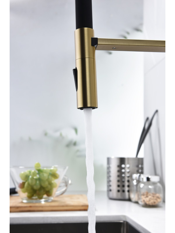 Смеситель Ganzer GZ12127-SC матовое золото 6