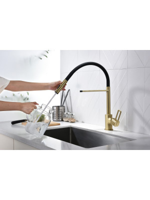 Смеситель Ganzer GZ12127-SC матовое золото 8