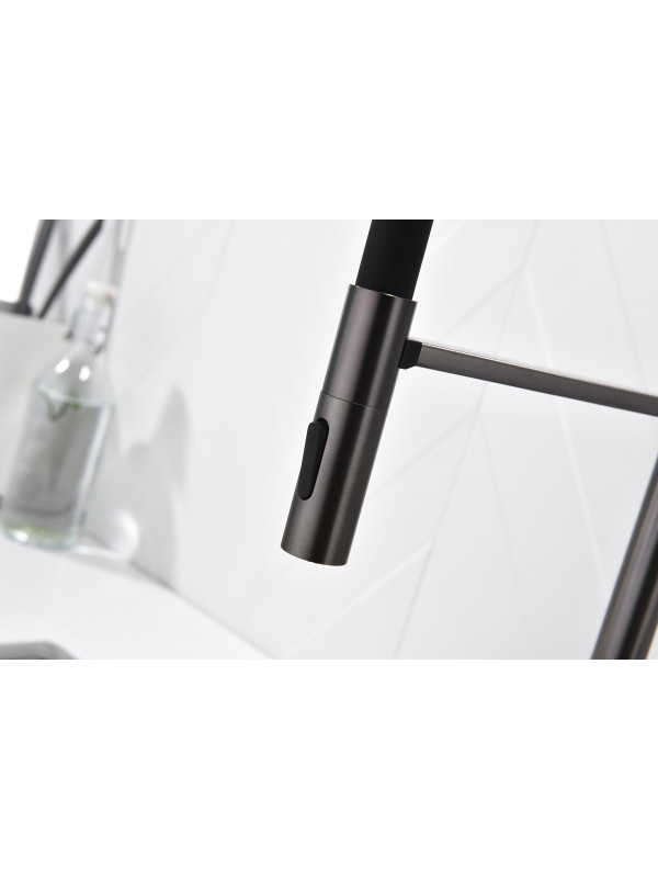 Смеситель Ganzer GZ12127-QC оружейная сталь 3