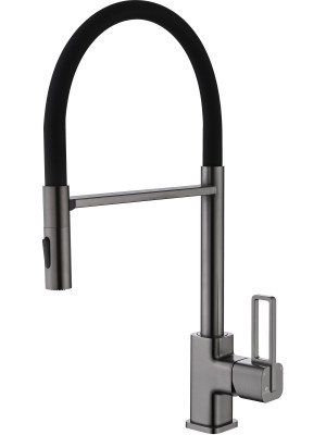 Смеситель Ganzer GZ12127-QC оружейная сталь