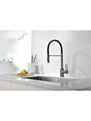 Смеситель Ganzer GZ12127-QC оружейная сталь 2