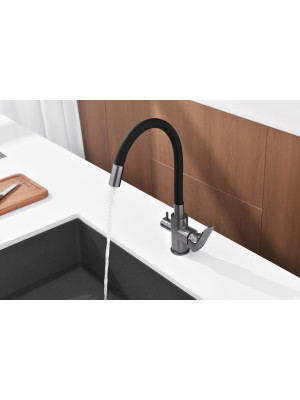 Смеситель Ganzer GZ06127-Q оружейная сталь 5