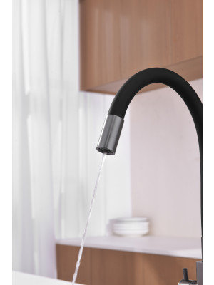 Смеситель Ganzer GZ06127-Q оружейная сталь 6