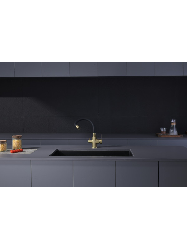 Смеситель Ganzer GZ06127-S матовое золото 8