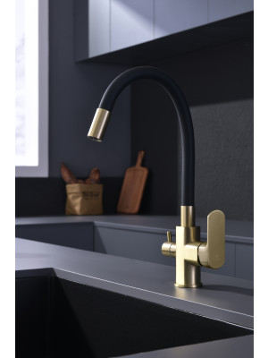 Смеситель Ganzer GZ06127-S матовое золото 2