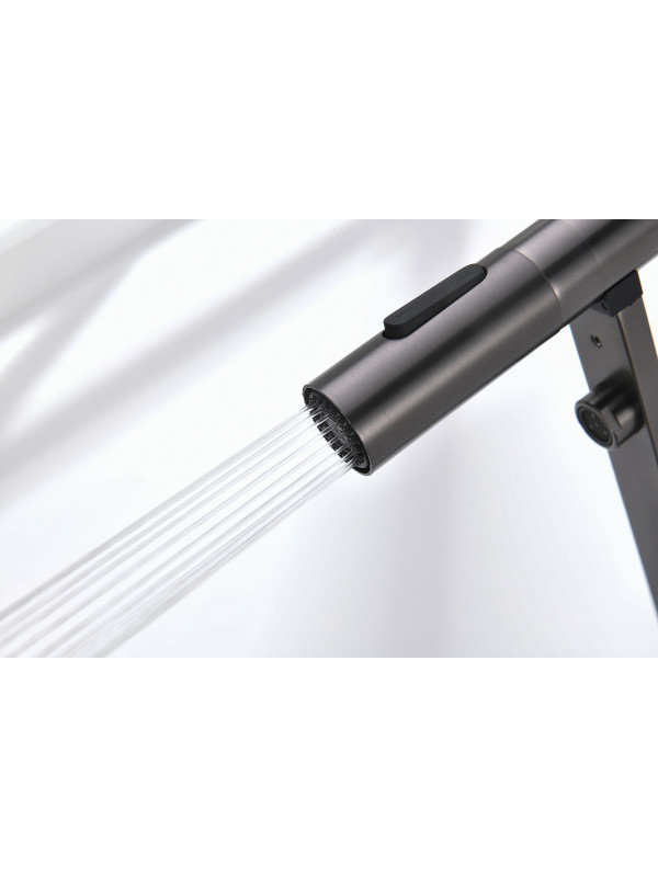 Смеситель Ganzer GZ07127-Q оружейная сталь 5