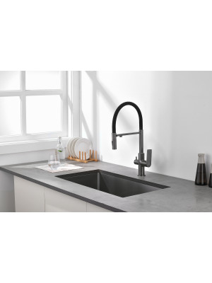 Смеситель Ganzer GZ07127-Q оружейная сталь 2