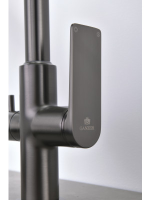 Смеситель Ganzer GZ07127-Q оружейная сталь 8