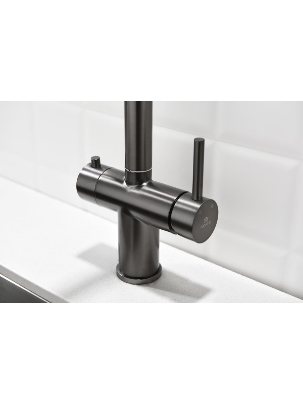 Смеситель Ganzer GZ16036-Q оружейная сталь 3