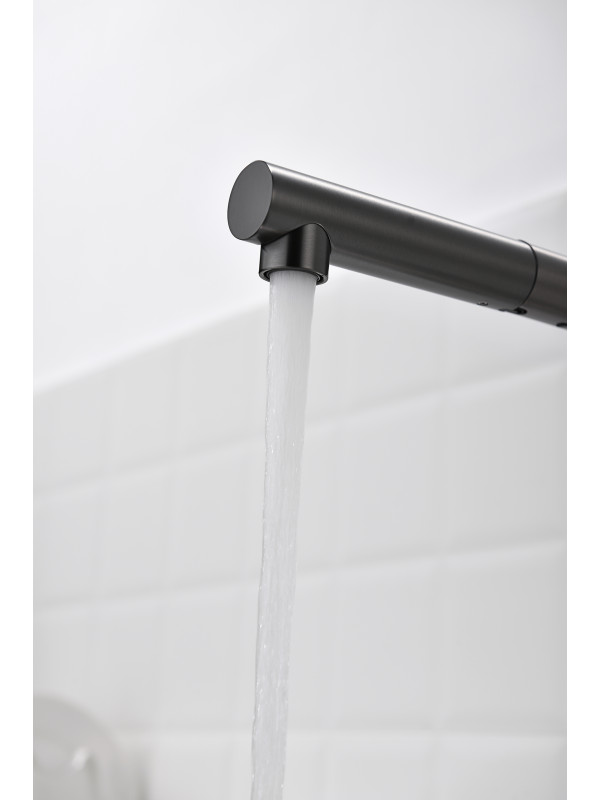 Смеситель Ganzer GZ16036-Q оружейная сталь 4