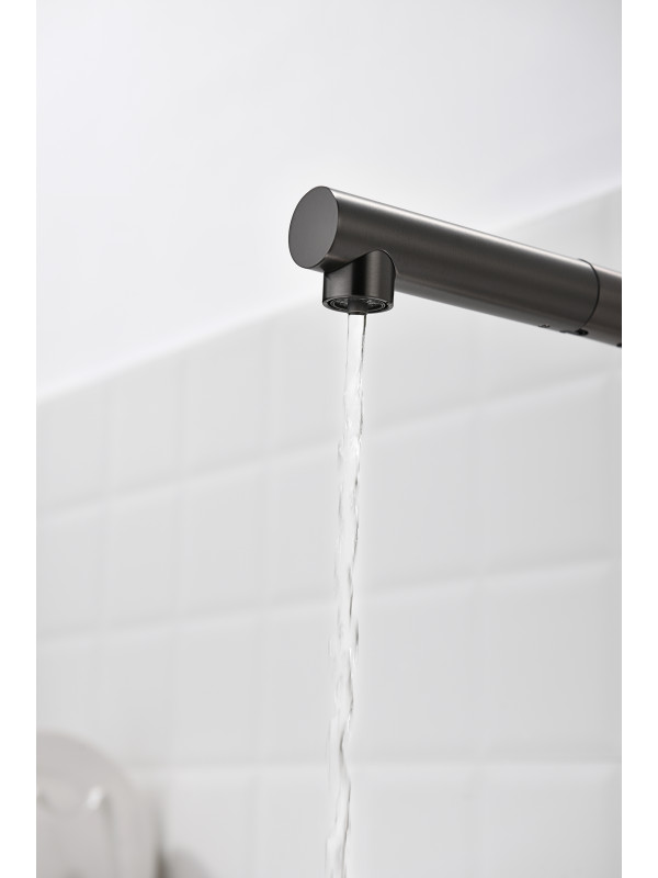 Смеситель Ganzer GZ16036-Q оружейная сталь 5