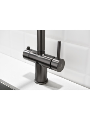 Смеситель Ganzer GZ16036-Q оружейная сталь 3