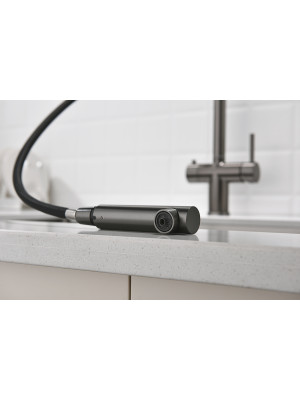 Смеситель Ganzer GZ16036-Q оружейная сталь 8