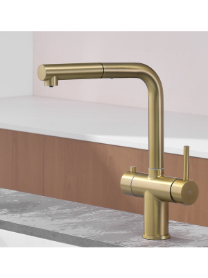 Смеситель Ganzer GZ16036-S матовое золото 3