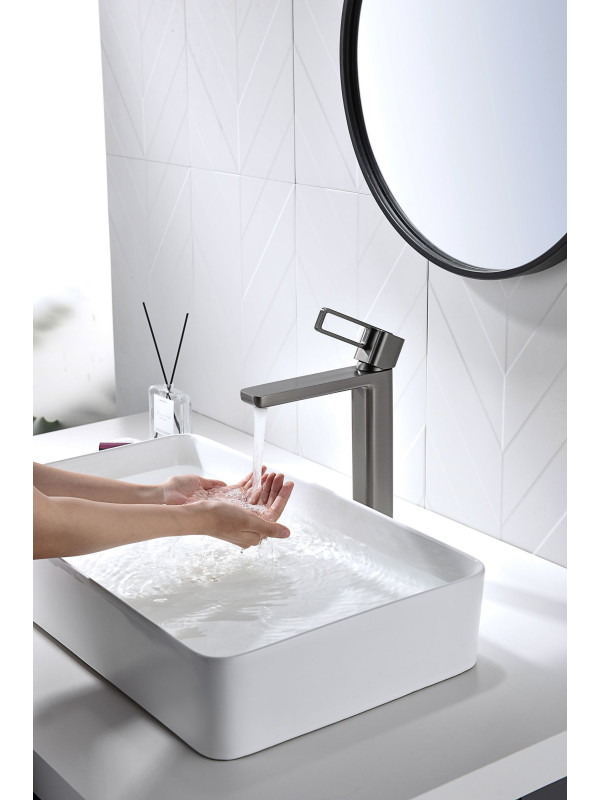 Смеситель Ganzer GZ12112-Q оружейная сталь 3