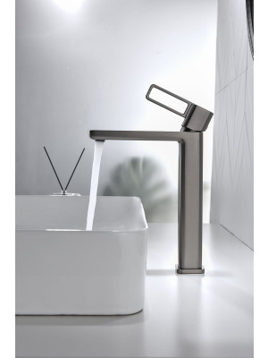 Смеситель Ganzer GZ12112-Q оружейная сталь 7