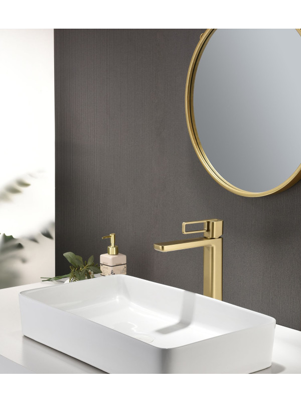 Смеситель Ganzer GZ12112-S матовое золото 2