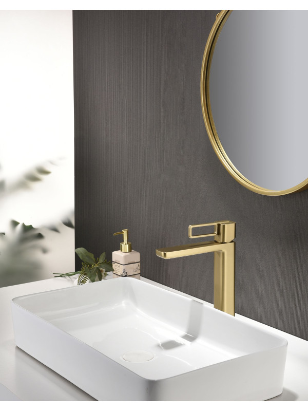 Смеситель Ganzer GZ12112-S матовое золото 3