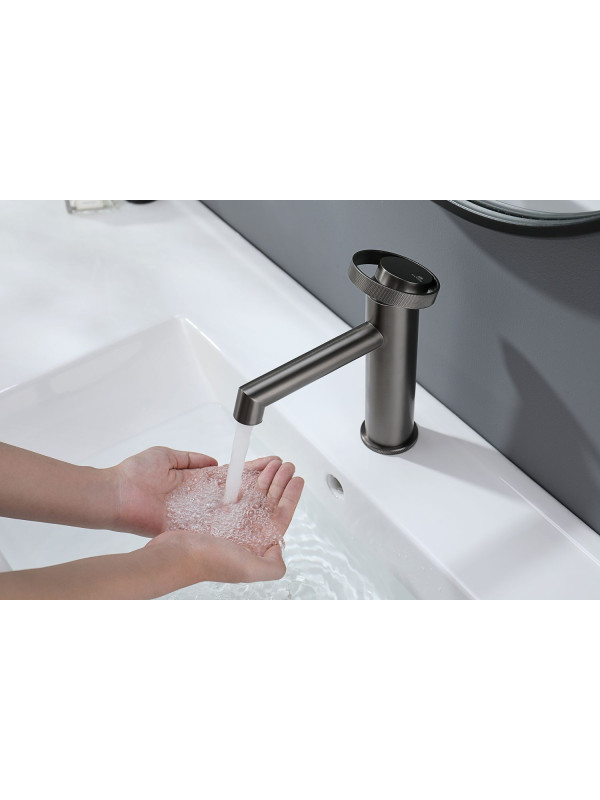 Смеситель Ganzer GZ19111-Q оружейная сталь 7