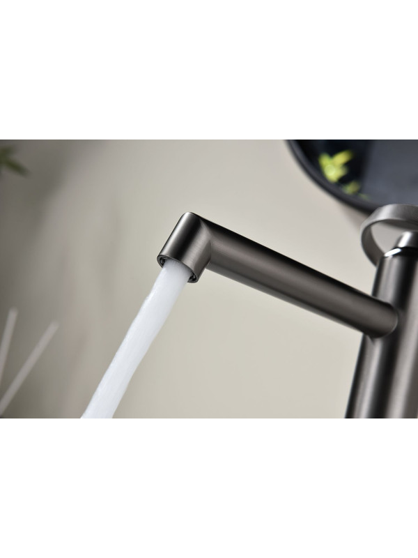 Смеситель Ganzer GZ19111-Q оружейная сталь 6