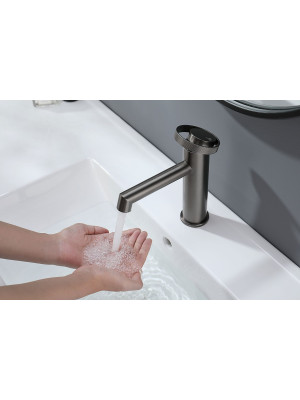 Смеситель Ganzer GZ19111-Q оружейная сталь 7