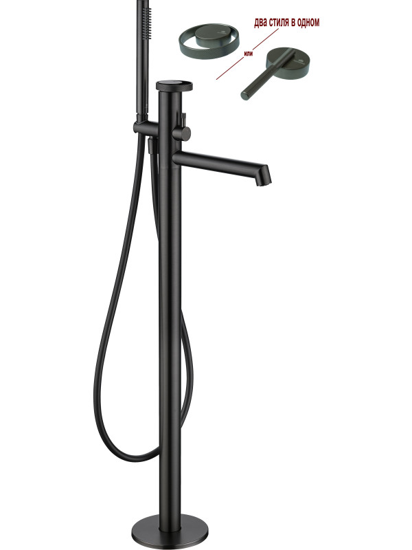 Смеситель Ganzer GZ19181-Q оружейная сталь