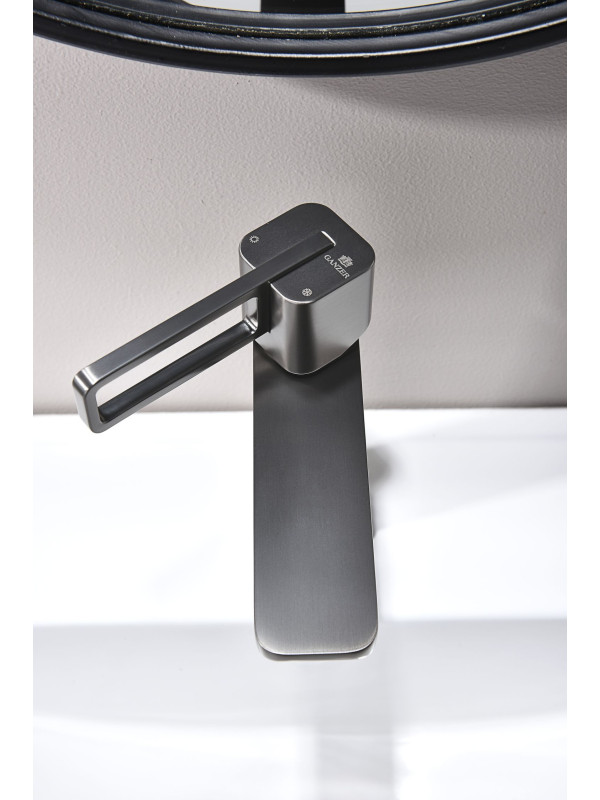 Смеситель Ganzer GZ12111-Q оружейная сталь 6