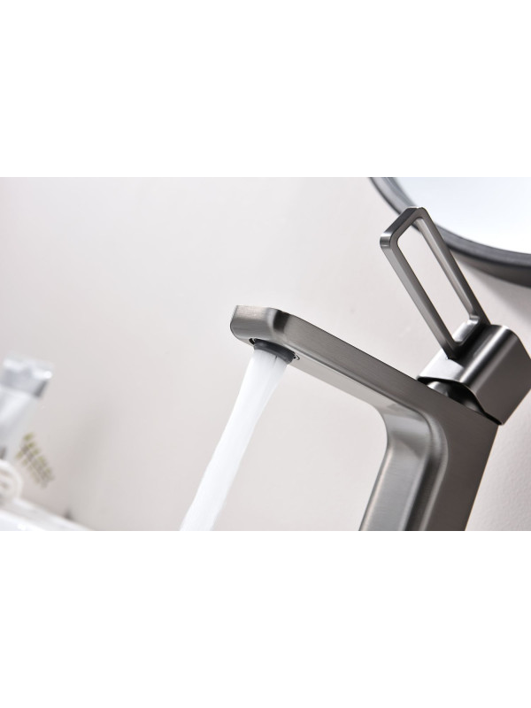 Смеситель Ganzer GZ12111-Q оружейная сталь 5