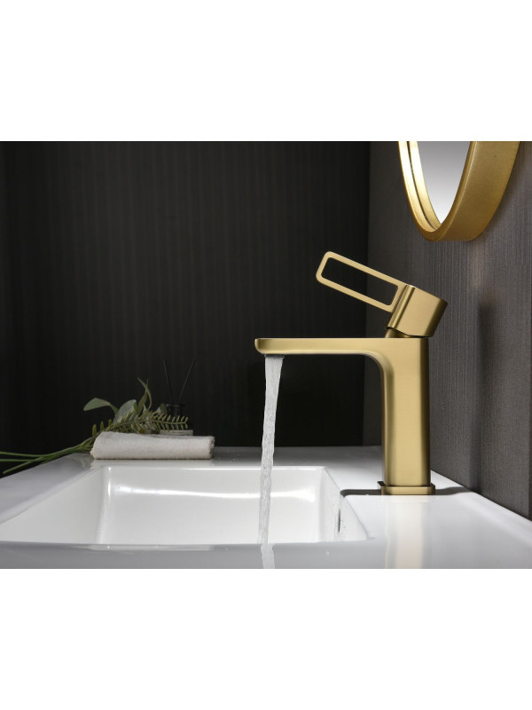 Смеситель Ganzer GZ12111-S матовое золото 3