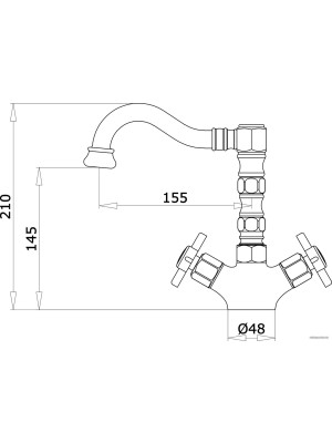 Смеситель Ganzer GZ15013 хром 6