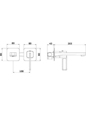Смеситель Ganzer GZ12144 черный размеры