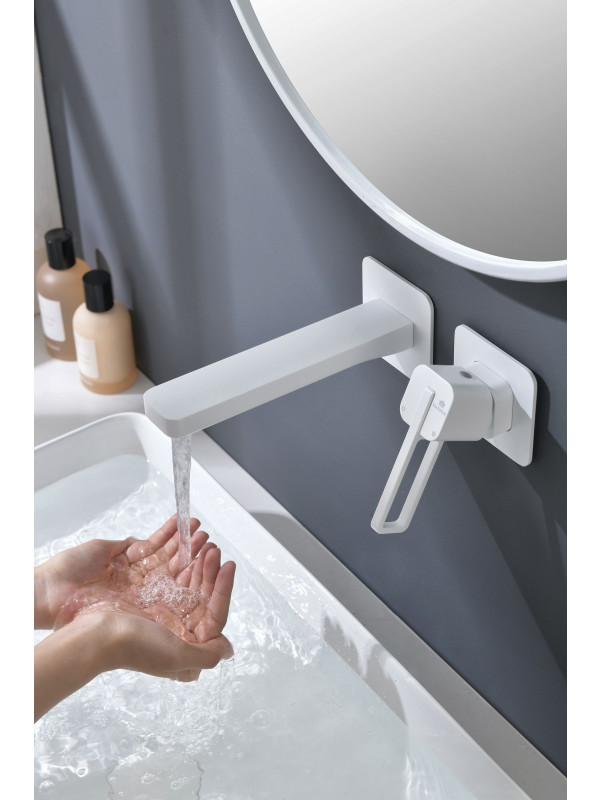 Смеситель Ganzer GZ12144 белый 8