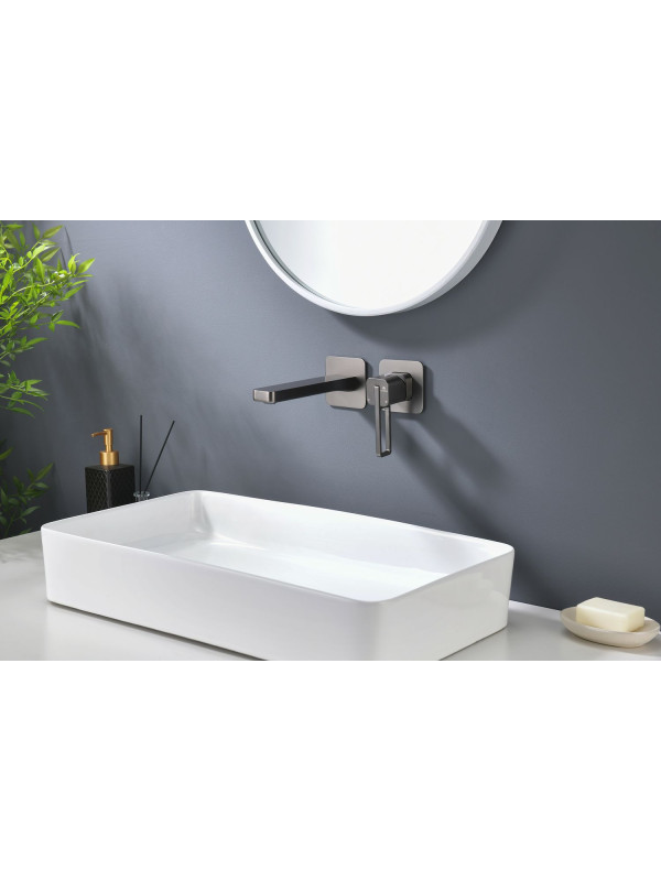 Смеситель Ganzer GZ12144 оружейная сталь 2