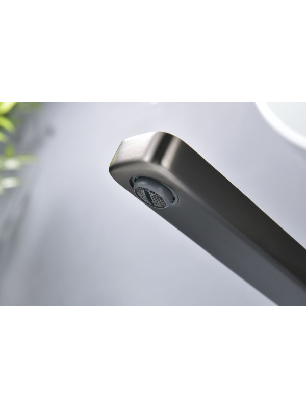 Смеситель Ganzer GZ12144 оружейная сталь 4