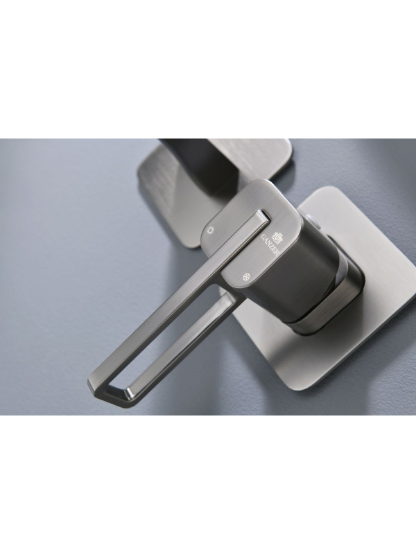 Смеситель Ganzer GZ12144 оружейная сталь 6