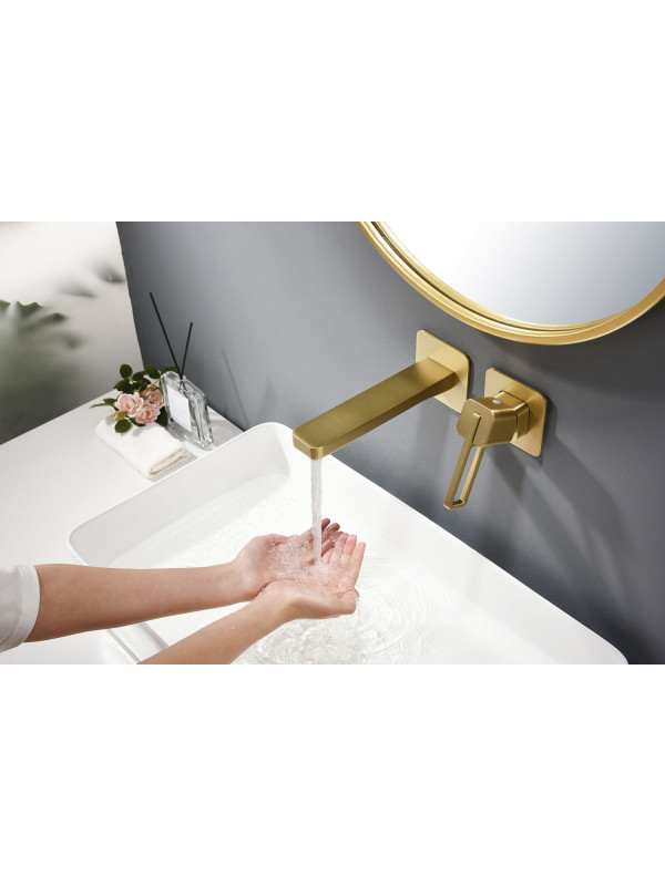 Смеситель Ganzer GZ12144-S матовое золото 8