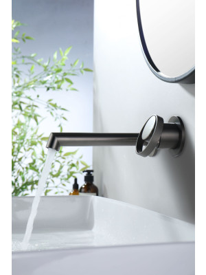 Смеситель Ganzer GZ19144-Q оружейная сталь 8